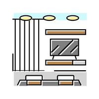 modern Zimmer Design Farbe Symbol Vektor Illustration