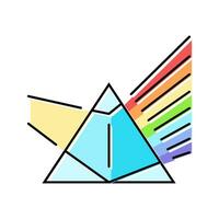Spektroskopie Materialien Ingenieurwesen Farbe Symbol Vektor Illustration