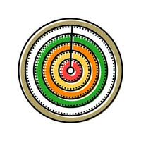 feng shui kompass taoism Färg ikon vektor illustration
