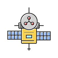 Plats sond flygteknik ingenjör Färg ikon vektor illustration