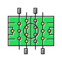 Tabelle Fußball Tafel Farbe Symbol Vektor Illustration