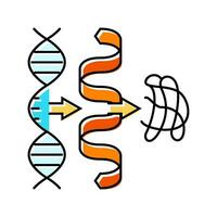 Biosynthese Biochemie Farbe Symbol Vektor Illustration