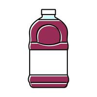 återvinna juice plast flaska Färg ikon vektor illustration