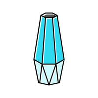 Vase Leben Zimmer Farbe Symbol Vektor Illustration