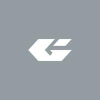 abstrakt Brief G Initiale Logo Konzept Zeichen Vorlage vektor