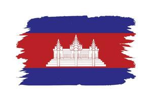 Vektor Zusammenstellung mit das Flagge von Kambodscha