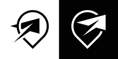 Logo Design Stift Flug Symbol Vektor Illustration