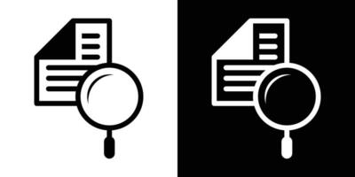 Logo Design Suche Daten Symbol Vektor Illustration
