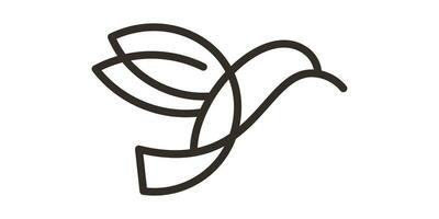 Logo Design Vogel ,Linie Symbol Vektor Illustration