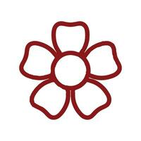 Sakura Blume Symbol Vektor Design