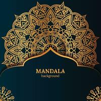 luxuriöse dekorative Mandala-Design-Hintergrundvorlage vektor