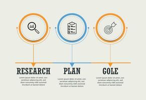 Infografiken Design-Vektor und Marketing-Symbole können für Workflow-Layout, Diagramm, Jahresbericht, Webdesign verwendet werden. Geschäftskonzept mit 3 Optionen, Schritten oder Prozessen. vektor