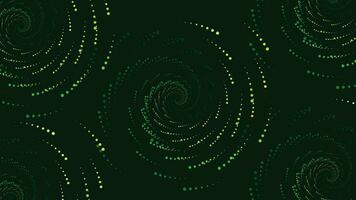 abstarct Spiral- gepunktet Wirbel Stil Hintergrund im dunkel Grün Farbe. diese einfach Hintergrund können Sein benutzt wie Banner. vektor