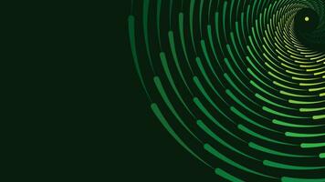 abstarct Spiral- Wirbel Stil Spinnen Hintergrund im dunkel Grün Farbe. vektor