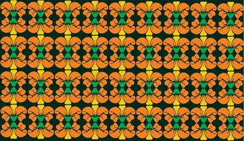 orange blomma tapet design, blomma mönster, blomma bakgrund vektor