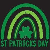 st patricks dag t-shirt design vektor