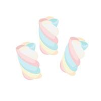 logotyp illustration vektor vrida marshmallows med pastell Färg