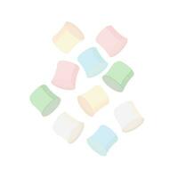 logotyp illustration marshmallows med pastell Färg vektor