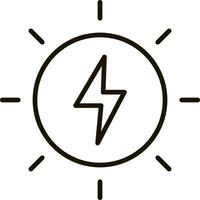 Sonne Energie generisch Linie Symbol Symbol Illustration vektor