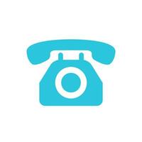 klassisch traditionell typisch Telefon, Blau Telefon Symbol. von Blau Symbol Satz. vektor