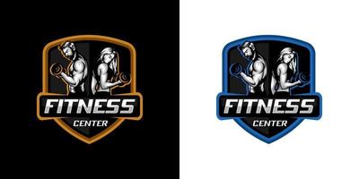 Logo des Fitnessclubs vektor