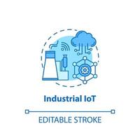 industriell iot konceptikon vektor