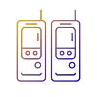 walkie-talkie gradient linjär vektor ikon