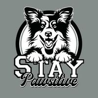 shetland sheepdog illustration citat vektor