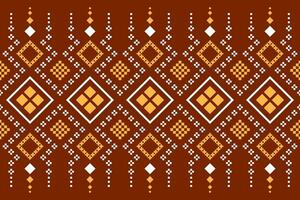 orange årgångar korsa sy traditionell etnisk mönster paisley blomma ikat bakgrund abstrakt aztec afrikansk indonesiska indisk sömlös mönster för tyg skriva ut trasa klänning matta gardiner och sarong vektor