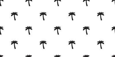 Palme Baum nahtlos Muster Kokosnuss Baum Vektor Insel tropisch Strand Ozean Sommer- Schal isoliert Fliese Hintergrund wiederholen Hintergrund Karikatur Illustration Design