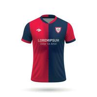 3d realistisk fotboll jersey vektor