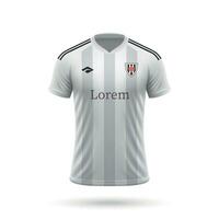 3d realistisk fotboll jersey vektor