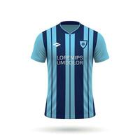 3d realistisk fotboll jersey vektor