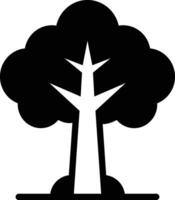 solide Symbol zum Baum vektor