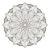 Skizze Mandala Design Blumenkonzept vektor