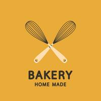 Bäckerei Logo Design. Brot Symbol. Bäckerei hausgemacht Logo. vektor