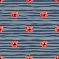 charmant nahtlos Blumen- Muster mit Gänseblümchen im Pastell- Farbtöne. vektor