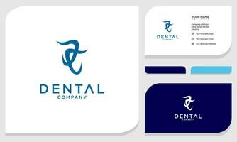 modern Dental Logo Vektor. minimalistisch Zähne Logo kreativ einzigartig Symbol vektor