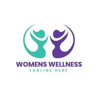 Frauen Wellness modern kreativ Logo Design Konzept vektor