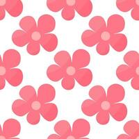 Blume Rosa Pflanze weiblich schön Muster Textil- vektor