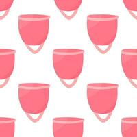 Menstruation- Tasse feminin Hygiene Null Abfall Öko vektor