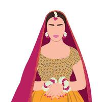 indisch Braut Illustration vektor