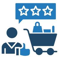 Verbraucher Feedback Symbol Linie Vektor Illustration