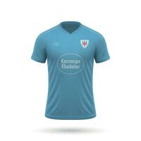 3d realistisk fotboll jersey vektor