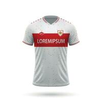 3d realistisk fotboll jersey vektor