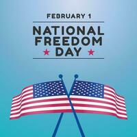 nationell frihet dag design mall Bra för firande användande. Amerika frihet baner mall. vektor eps 10. baner mall.
