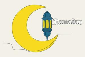 Farbe Illustration von ein Ramadan Konzept vektor