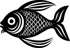 Fisch, minimalistisch und einfach Silhouette - - Vektor Illustration