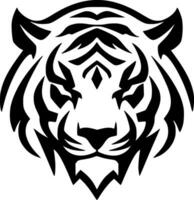 tiger - minimalistisk och platt logotyp - vektor illustration