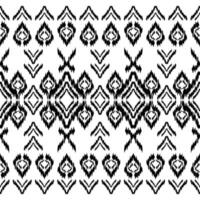 aztec stam- vektor bakgrund i svart och vit. sömlös ikat mönster. traditionell prydnad etnisk stil. design för textil, tyg, Kläder, ridå, matta, prydnad, omslag.